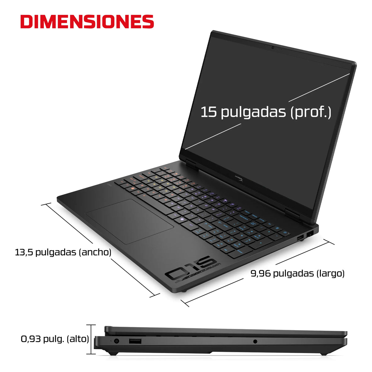 HyperX OMEN 15-GA0001LA | Intel Core i7-14650HX | 16GB RAM | 512GB SSD | 15.6" | GeForce RTX 5060 | Windows 11