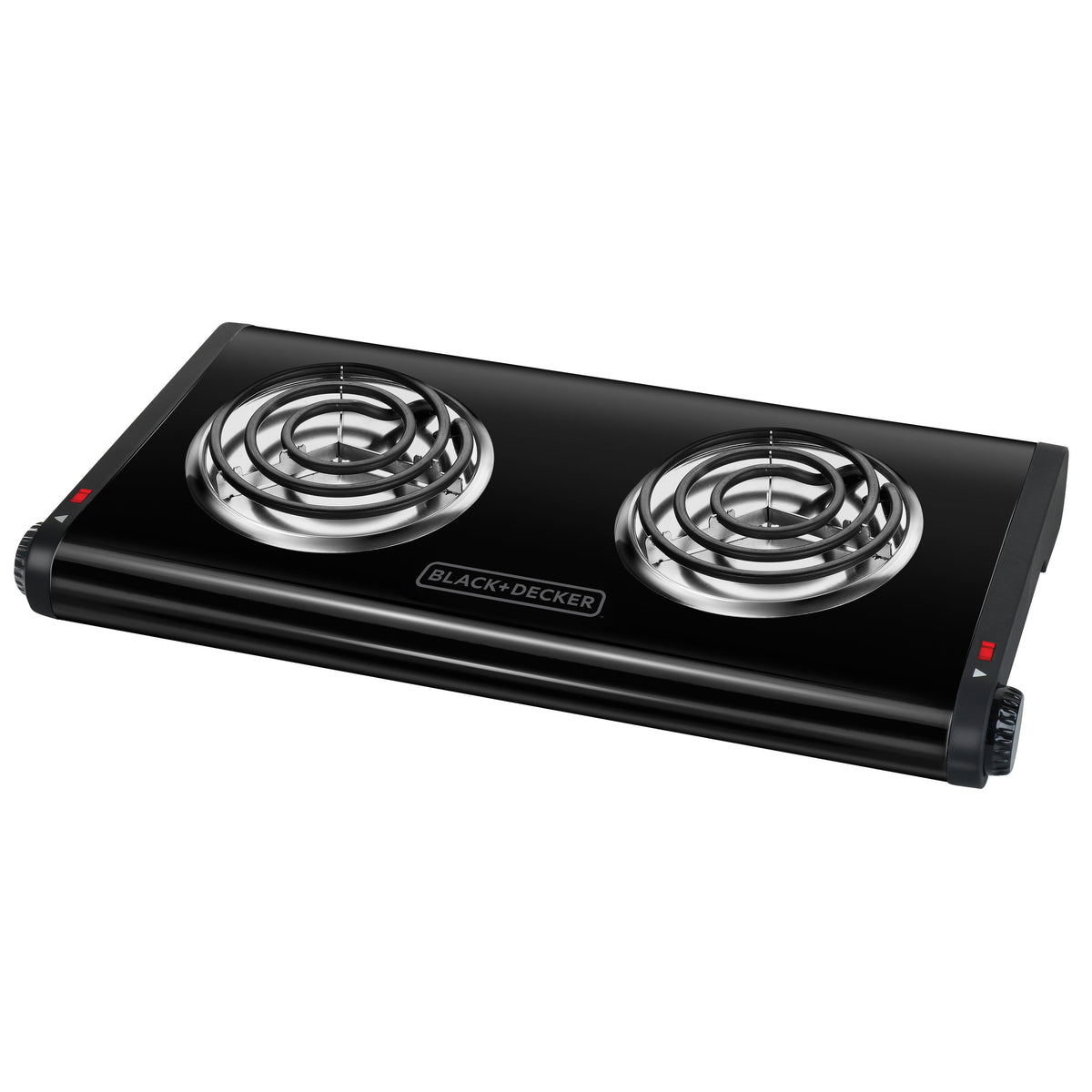 Hornilla Eléctrica Black &amp; Decker DB1002B | 2 quemadores | 1500W | Color Negro - Multimax
