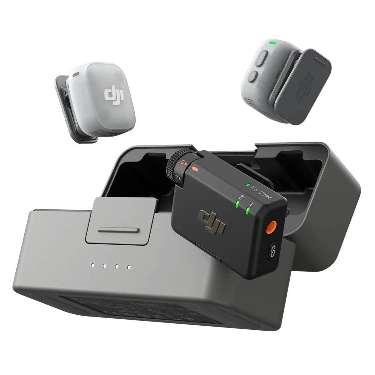 DJI Mic Mini 2 | Micrófono de Solapa Inalámbrico | 2 Transmisores + 1 Receptor + Estuche de Carga
