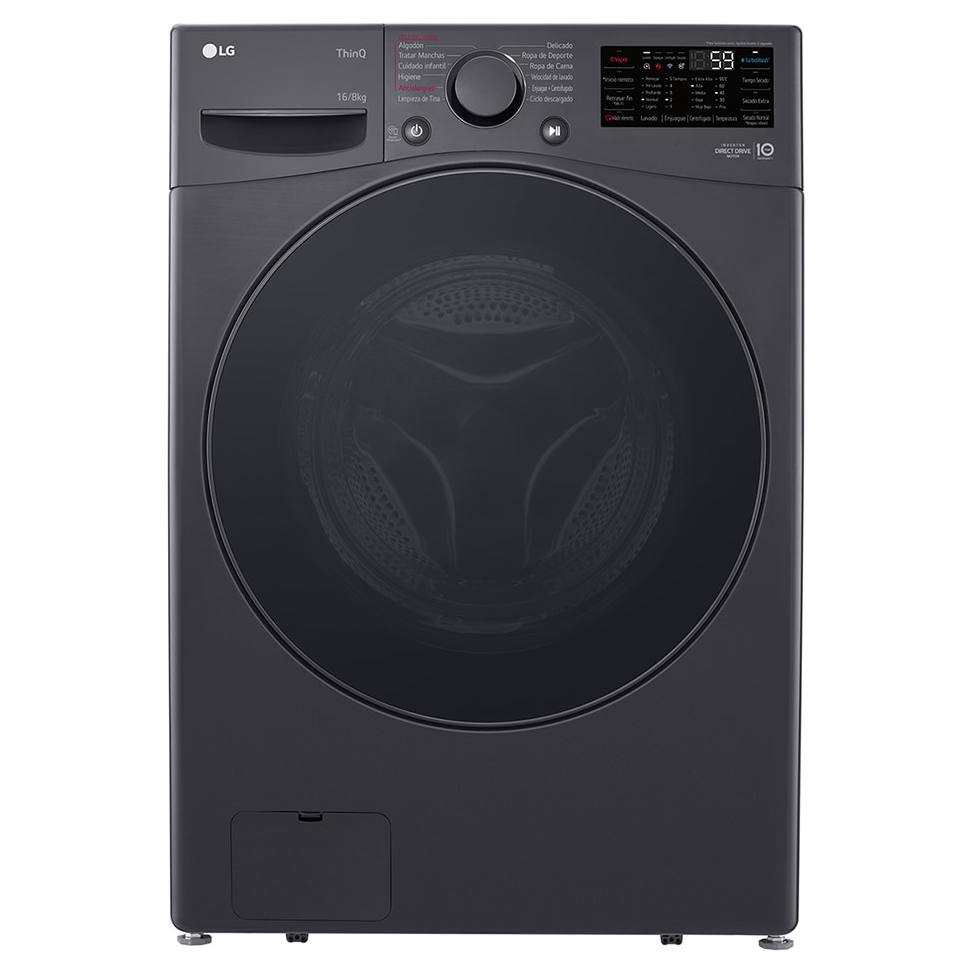Lavadora y Secadora LG WD16MG2S6P | 2 en 1 | 16kg | Eléctrica | Color Gris