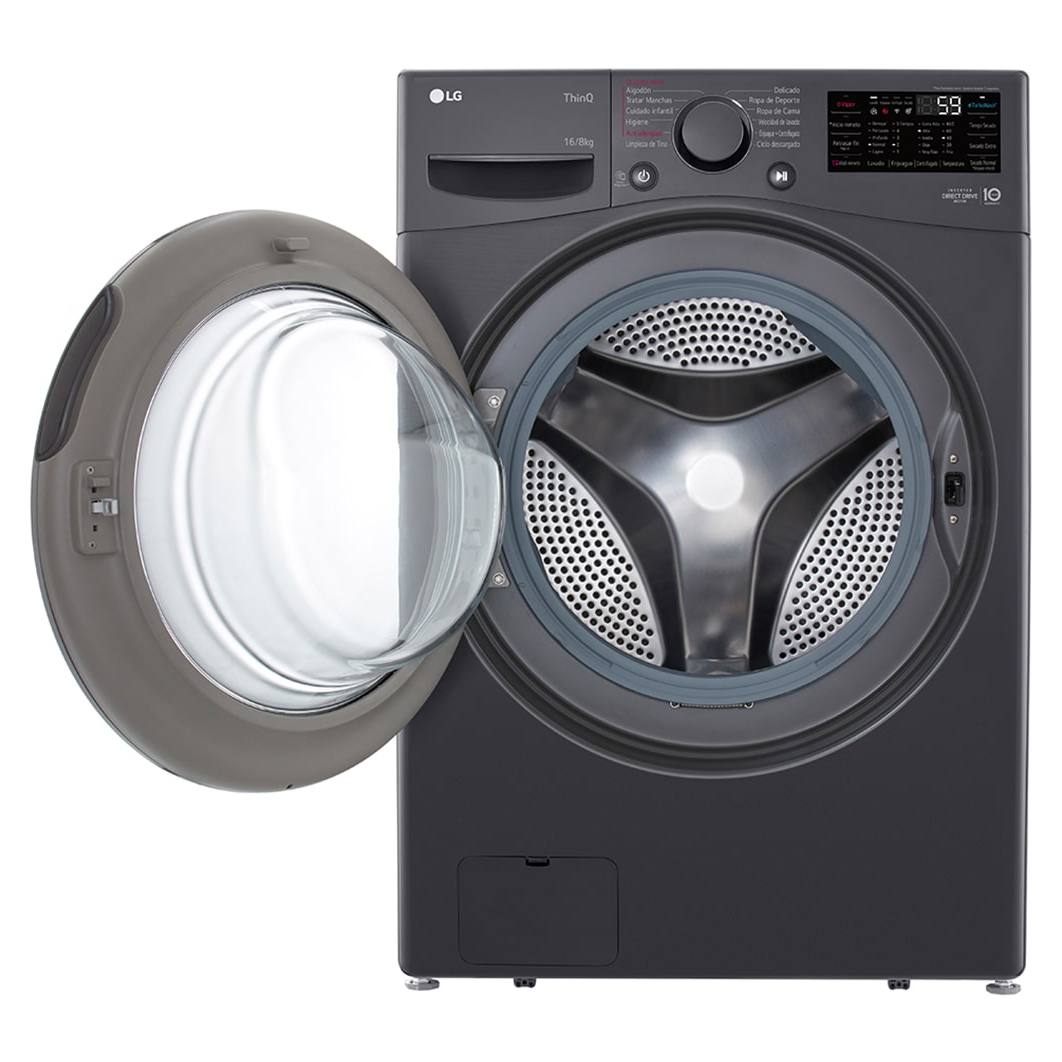 Lavadora y Secadora LG WD16MG2S6P | 2 en 1 | 16kg | Eléctrica | Color Gris