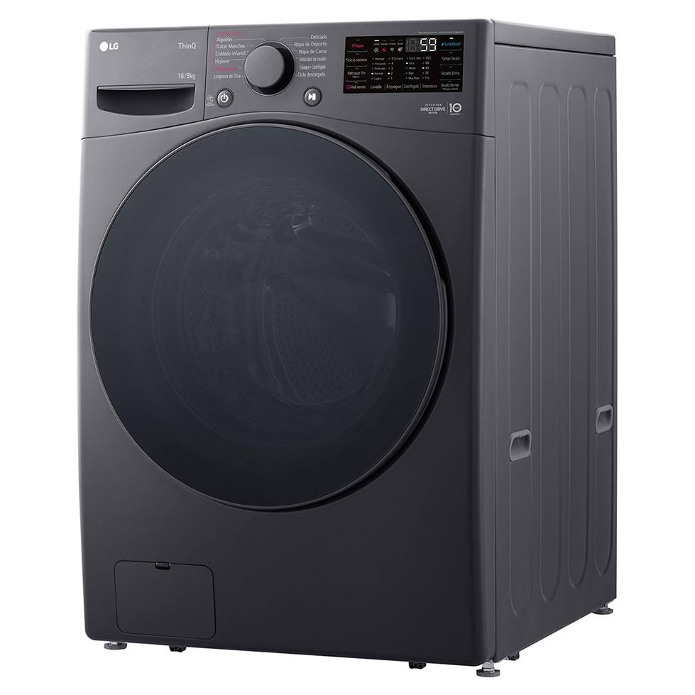 Lavadora y Secadora LG WD16MG2S6P | 2 en 1 | 16kg | Eléctrica | Color Gris