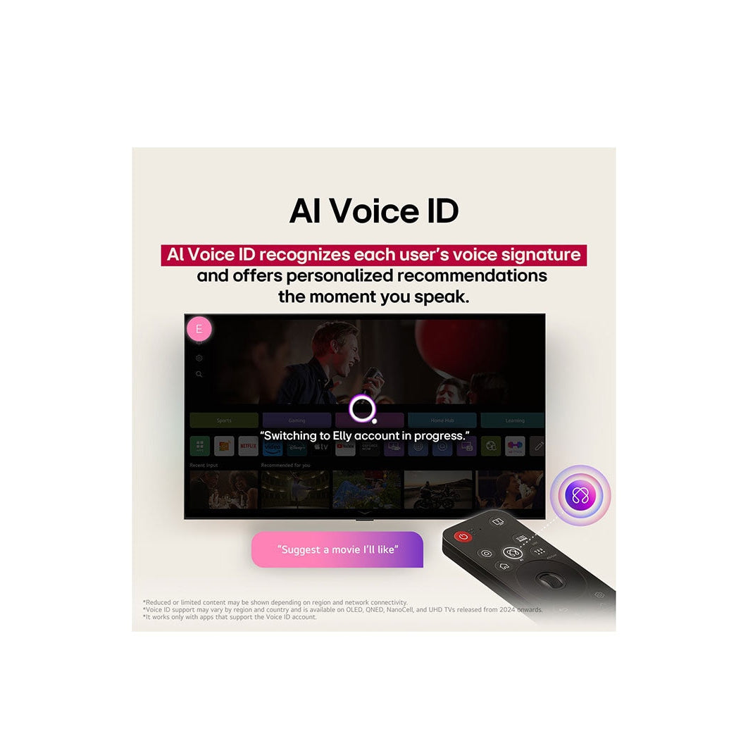 Televisor LG NanoCell AI NANO80 (2025) | 65&quot; | HDMI | USB | Wi-Fi | Bluetooth | DVB-T