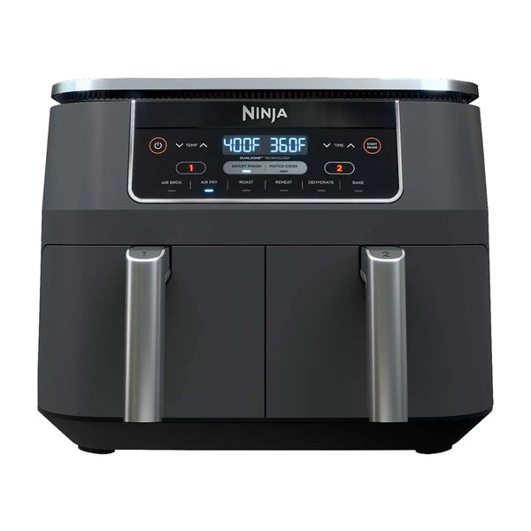 Freidora de Aire Ninja DZ201 | Doble Canasta | 6 en 1 | Color Negro