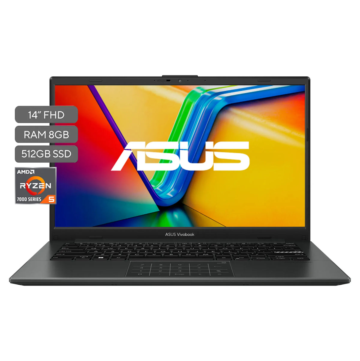 ASUS Vivobook Go 14 E1404FA-NK086W | AMD Ryzen 5-7520U | 8GB RAM | 512GB SSD | 14" | Windows 11 Home