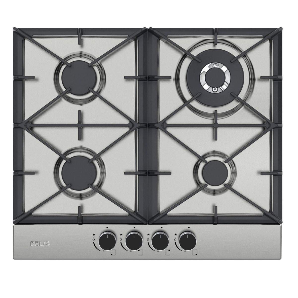 Estufa a Gas Drija Milan 60 24&quot; 4 quemadores Empotrable Acero Inoxidable Estufa Estufas Multimax Panama  PS0096241
