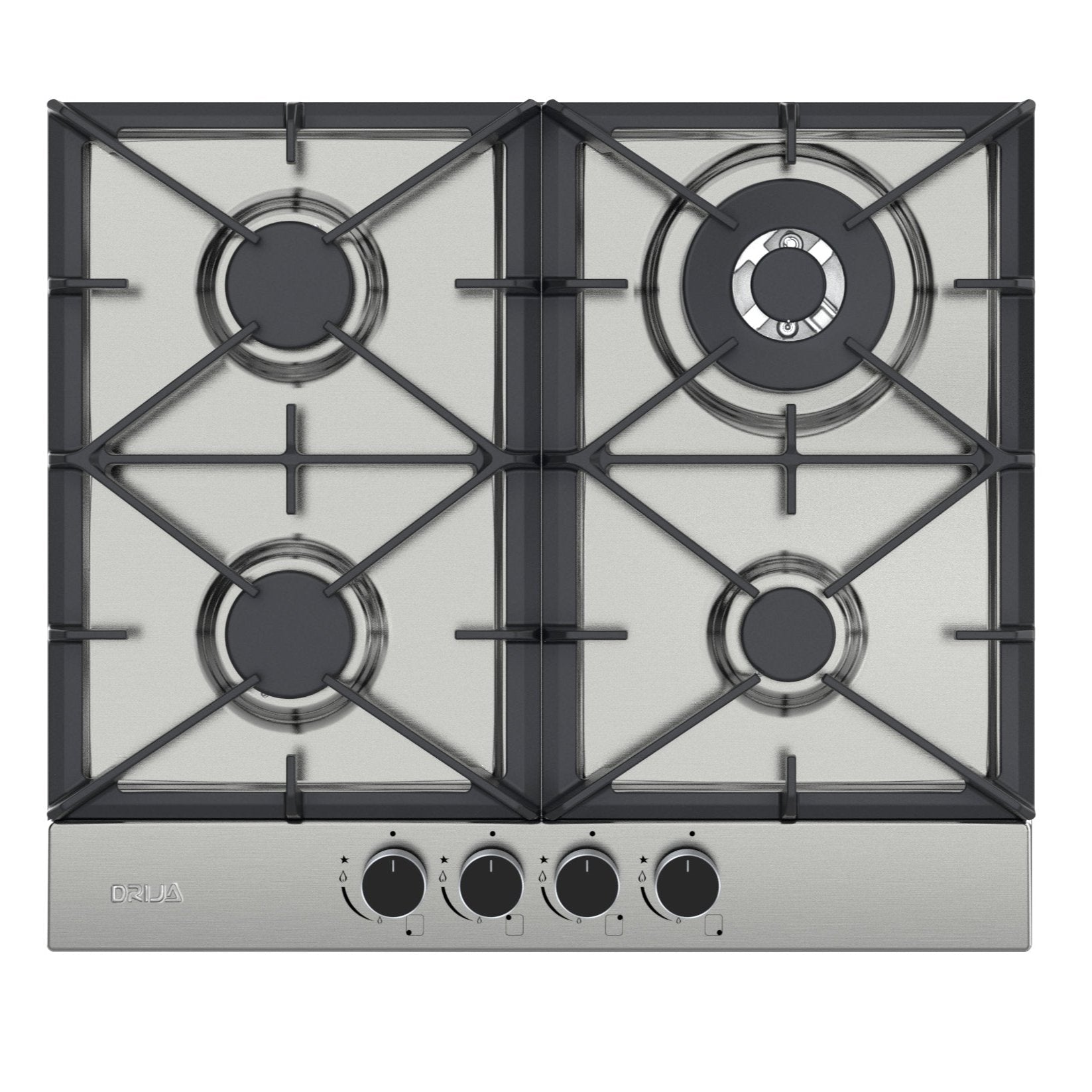 Estufa a Gas Drija Milan 60 24" 4 quemadores Empotrable Acero Inoxidable Estufa Estufas Multimax Panama  PS0096241