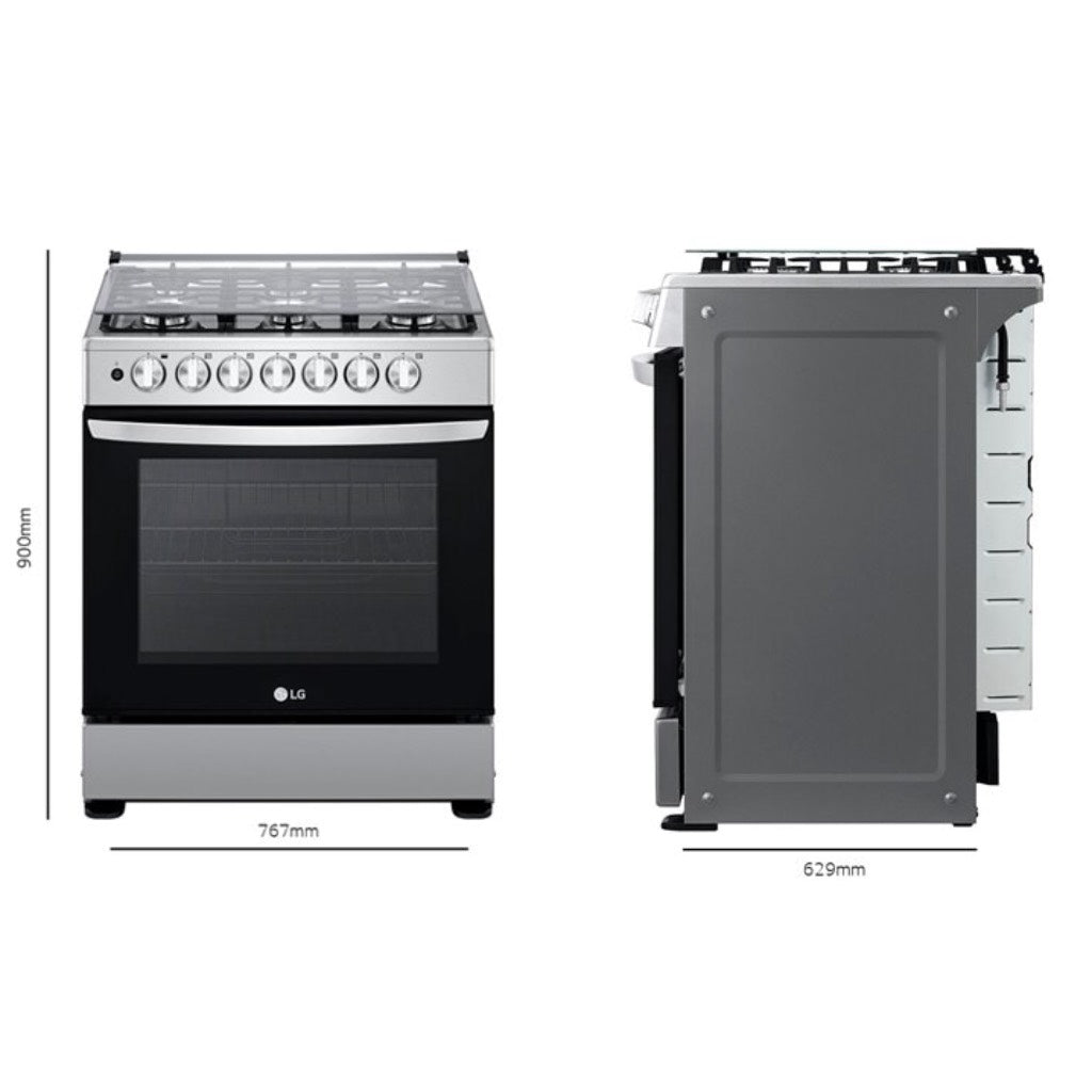 Estufa a Gas LG LRGZ5253S 30&quot;  6 quemadores Estufa Estufas Hornos Horno Multimax Panama PSN0108248