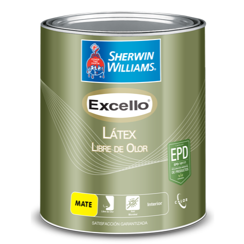 Pintura Sherwin Williams Excello Latex Libre de Olor | 1 Galón | Mate | Ultra Blanco | Interior