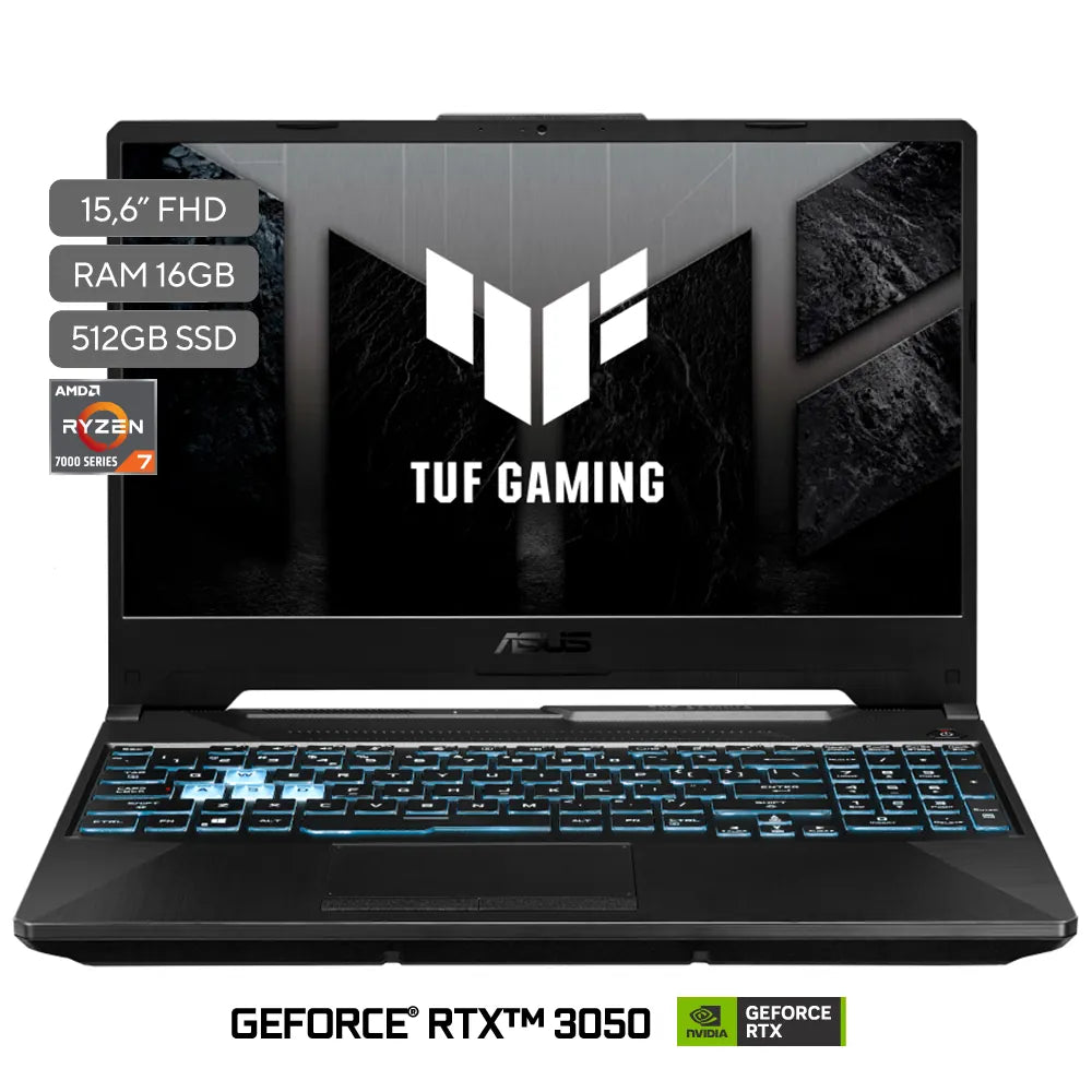 ASUS TUF Gaming A15 FA506NCG-HN184W | AMD Ryzen 7-7445H | 16GB RAM | 512GB SSD | 15.6" | GeForce RTX 3050 | Windows 11 Home