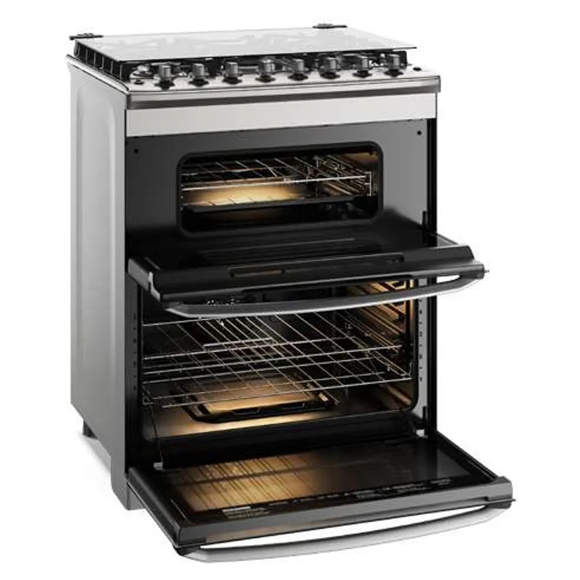 Estufa de Gas Frigidaire FKGO30Z5BNM | 30" | Doble Horno | Air Fryer | Grill | Convección