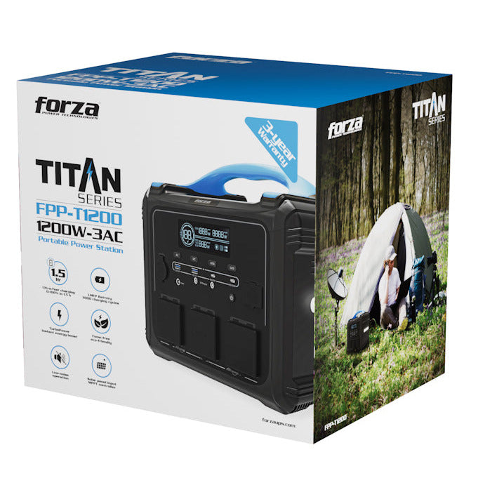 Generador Eléctrico Forza FPP-T1200 | 1200W | USB-A | USB-C | CC | CA