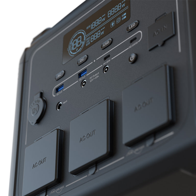 Generador Eléctrico Forza FPP-T1200 | 1200W | USB-A | USB-C | CC | CA