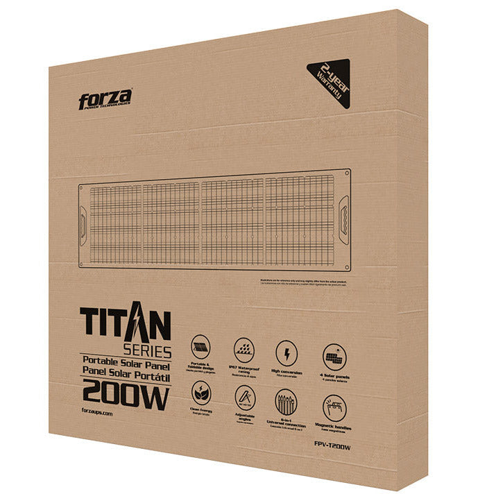 Panel Solar Portátil Forza FPV-T200W | 200W