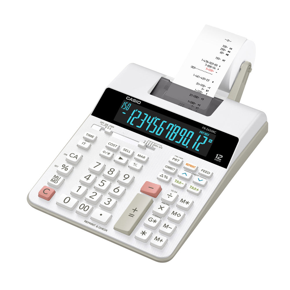 Calculadora de Escritorio de Impresion Casio FR-2650RC