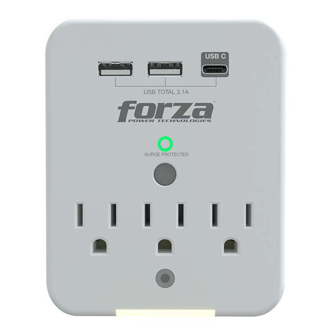 Regleta Forza FWT-331USB | 3 Salidas | USB