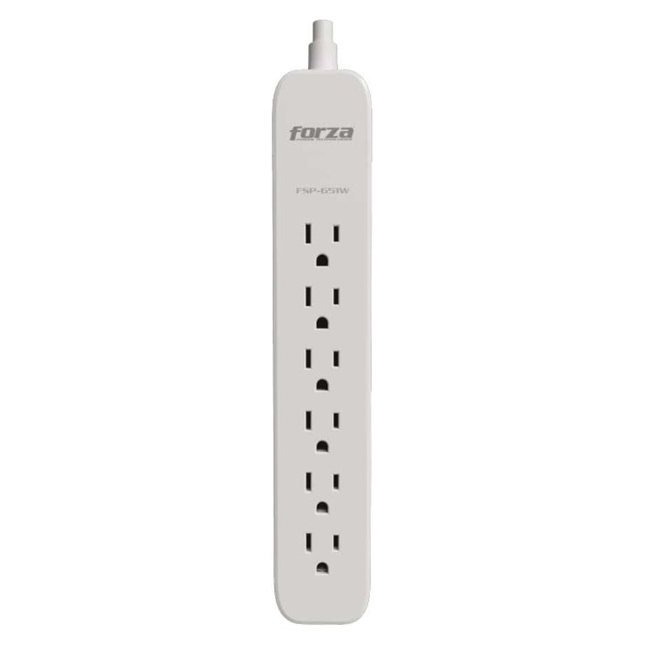 Protector de Voltaje Forza FSP-651W | 6 Tomas NEMA | 500J | 110/220V | Cable de 15 Pies
