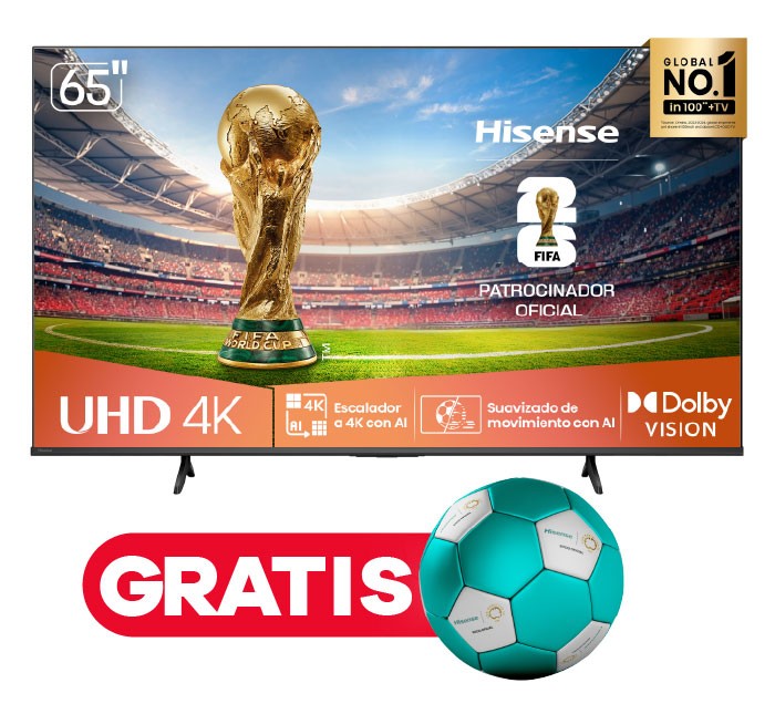 Televisor Hisense 65A6NV | 65&quot; | 4K | VIDAA | HDMI | USB | Wi-Fi | Bluetooth