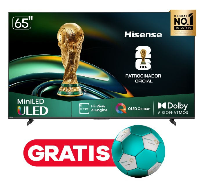 Televisor Hisense MiniLED 65U6QV | 65&quot; | 4K | VIDAA | HDMI | USB