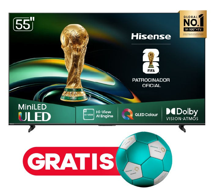 Televisor Hisense MiniLED 55U6QV | 55&quot; | 4K | VIDAA | HDMI | USB