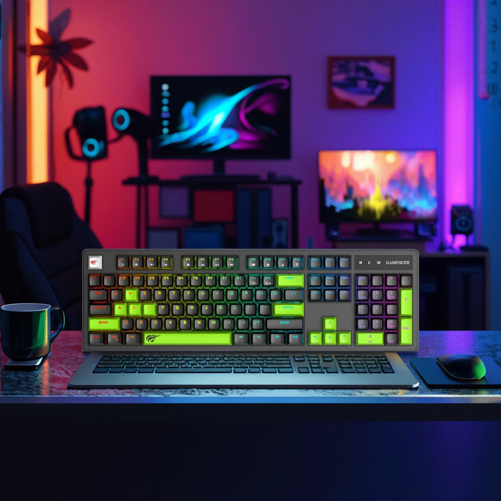 Teclado Mecánico Gaming Havit KB893L | Retroiluminado | Dual Mode