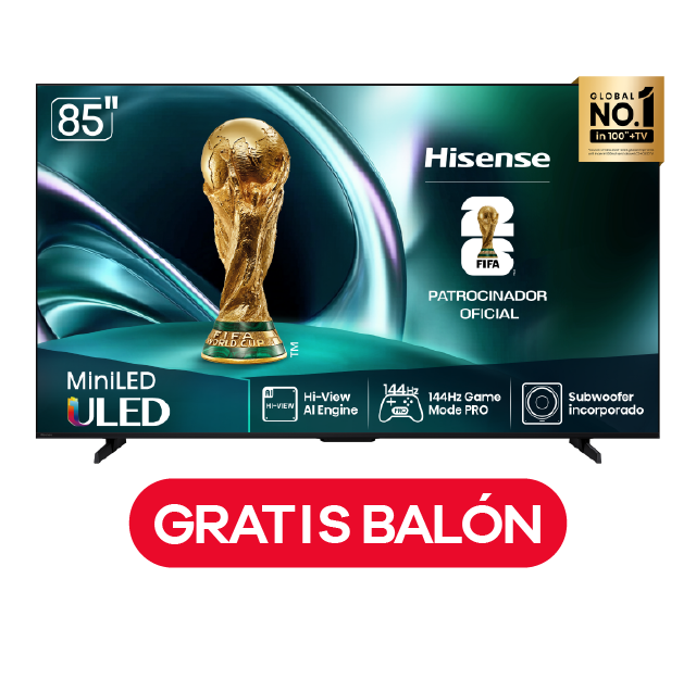 Televisor Hisense ULED MiniLED 85U7QG | 85" | 4K | Google TV | USB | HDMI