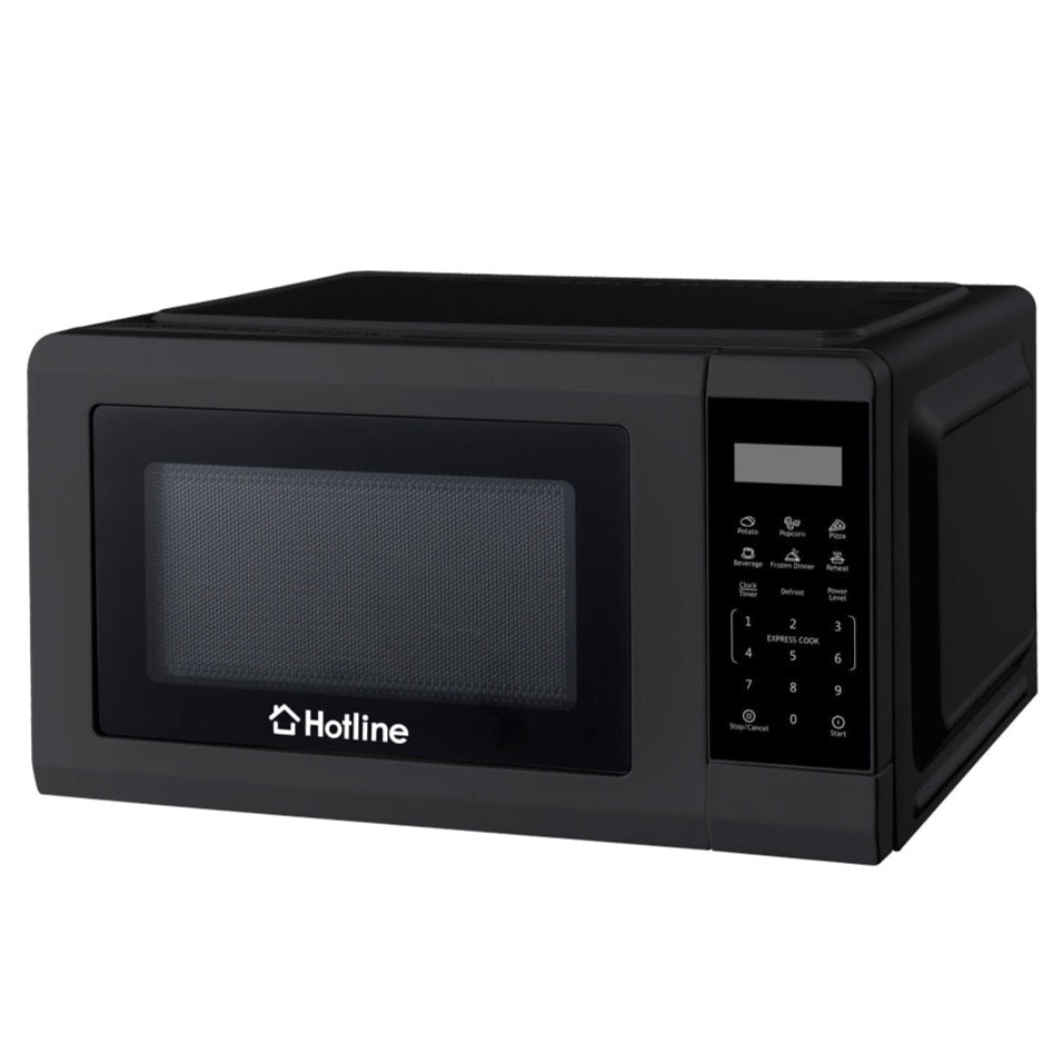 Microondas Hotline HLMW80B | 0.8 Pies Cúbicos | 700W | Color Negro