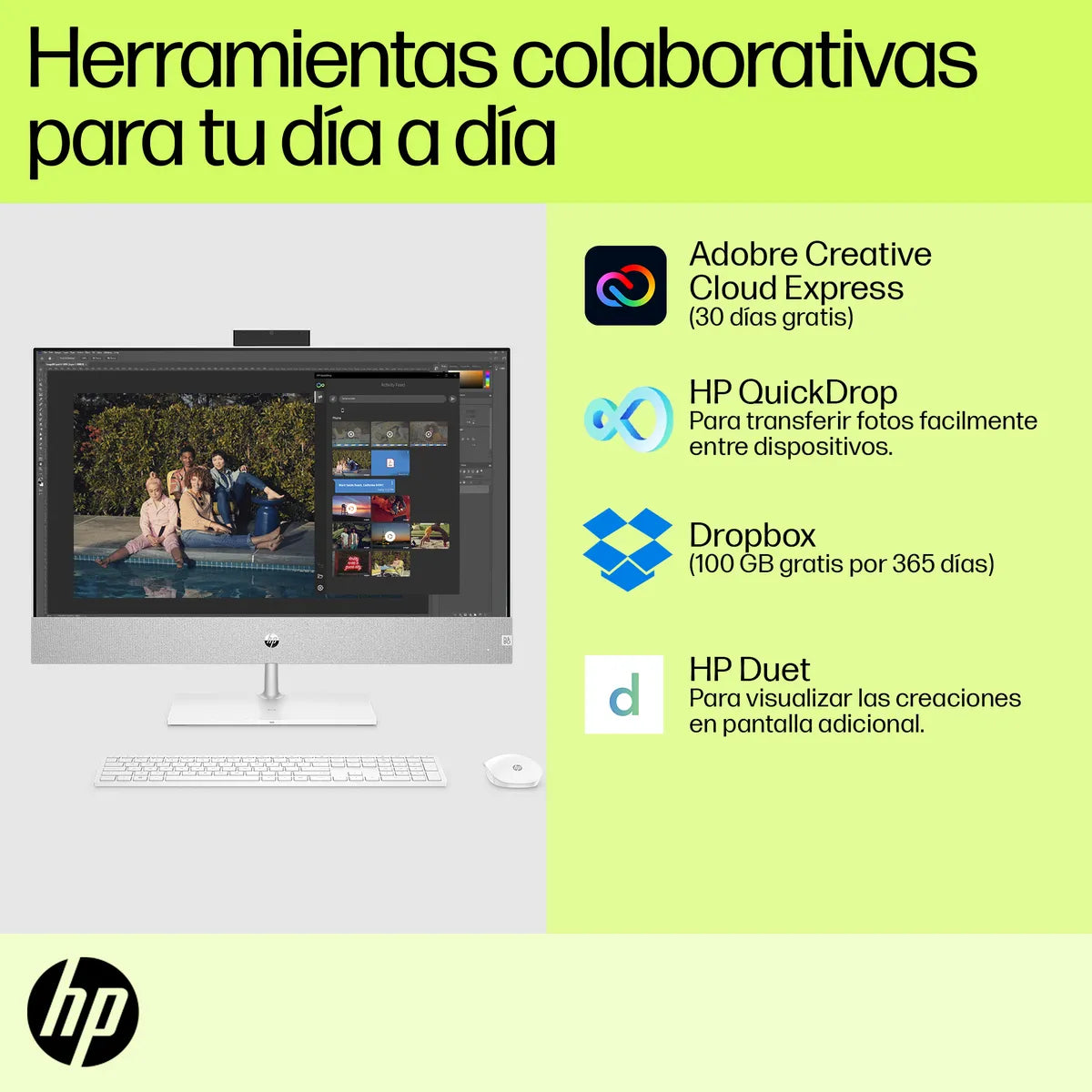 HP Pavilion 27-CA0012LA AMD Ryzen 7 5700U 16GB RAM 512GB SSD | 27&quot; Windows 11 HP Dell Lenovo Apple Computadoras Multimax Panama PSN0111406