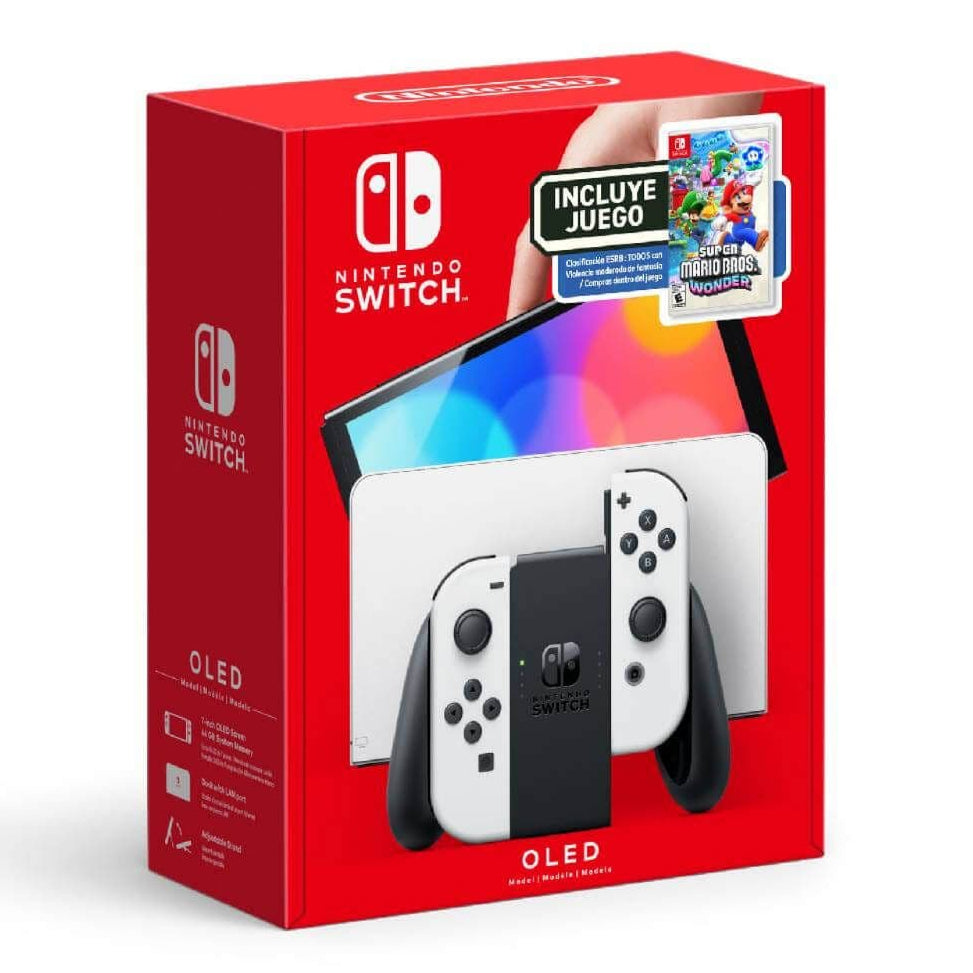 Nintendo Switch OLED | Super Mario Wonder | Color Blanco