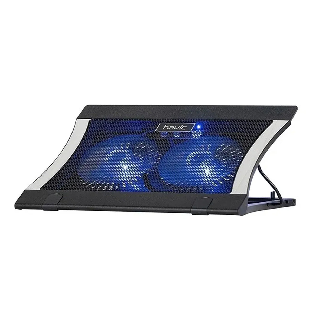 Soporte Havit HV-F2051 | Gaming Cooling Pad | 2 Ventiladores | Retroiluminado | Para Laptops hasta 17" | USB