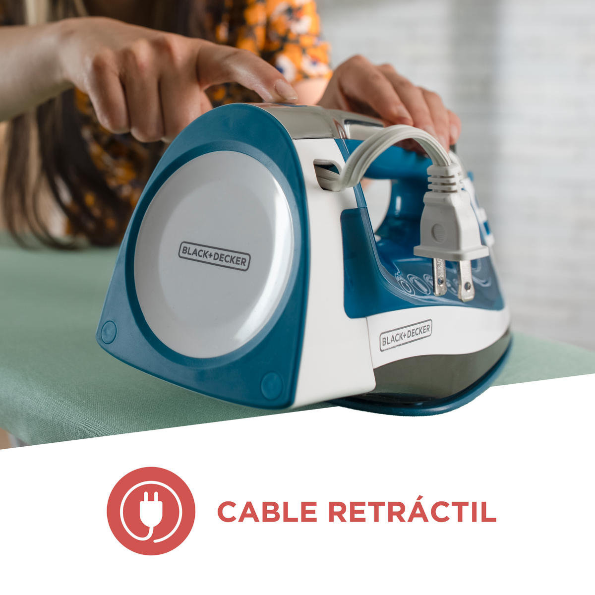 Plancha A Vapor ICR1924 | Ceramica | Cable Retractil