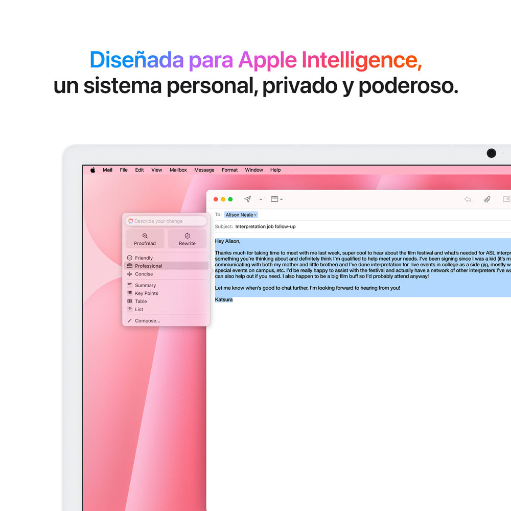iMac | Apple M4 10 Núcleos CPU y 10 Núcleos GPU | 16GB RAM | 512GB SSD | 24&quot; | MacOs