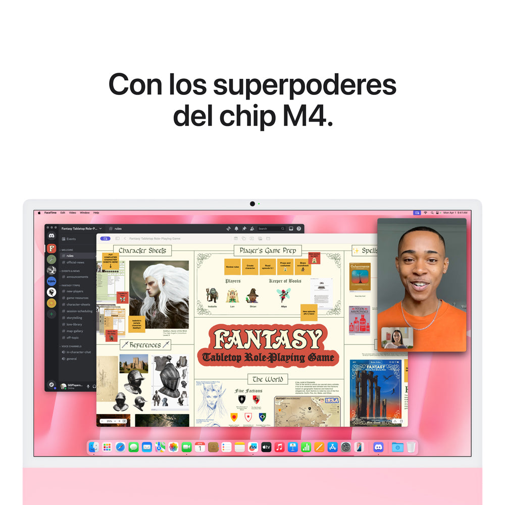 iMac | Apple M4 10 Núcleos CPU y 10 Núcleos GPU | 16GB RAM | 512GB SSD | 24&quot; | MacOs
