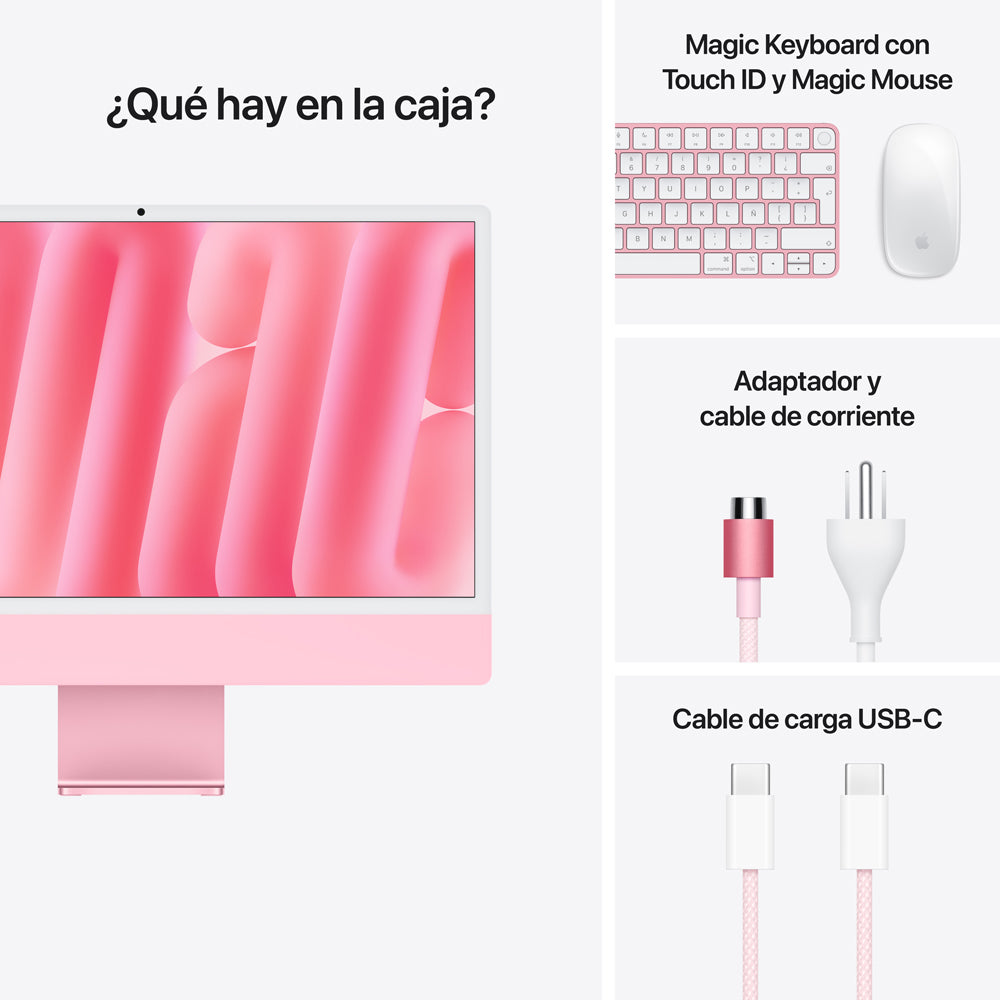 iMac | Apple M4 10 Núcleos CPU y 10 Núcleos GPU | 16GB RAM | 512GB SSD | 24&quot; | MacOs