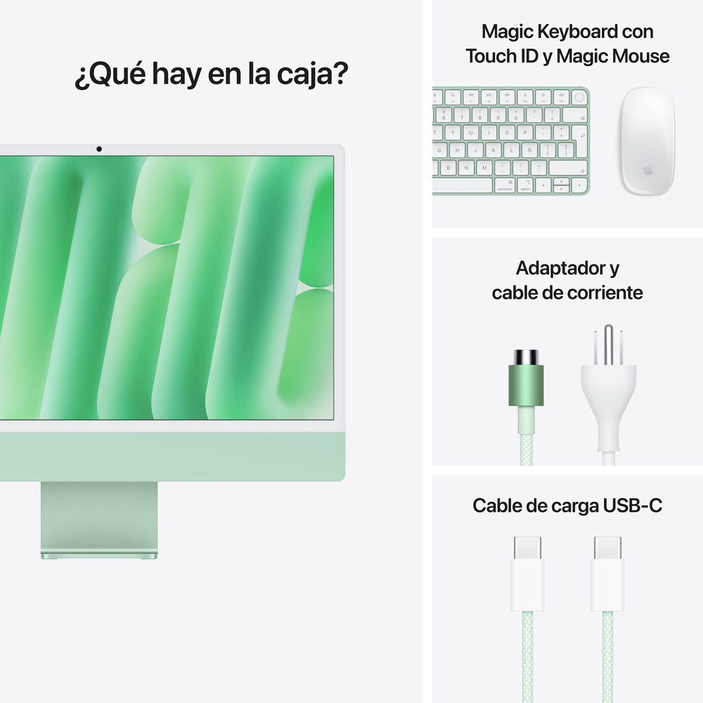 iMac | Apple M4 8 núcleos CPU y 8 núcleos GPU | 16GB RAM | 256GB SSD | 24&quot; | macOS