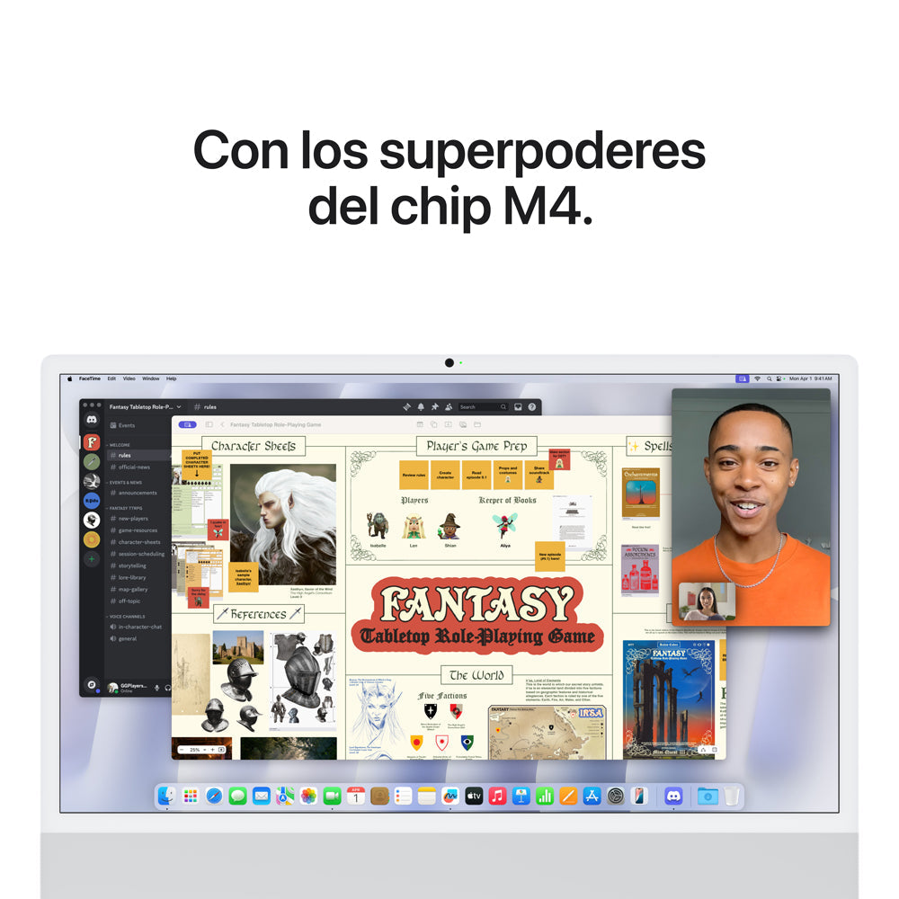 iMac | Apple M4 10 núcleos CPU y 10 núcleos GPU | 16GB RAM | 512GB SSD | 24&quot; | macOS