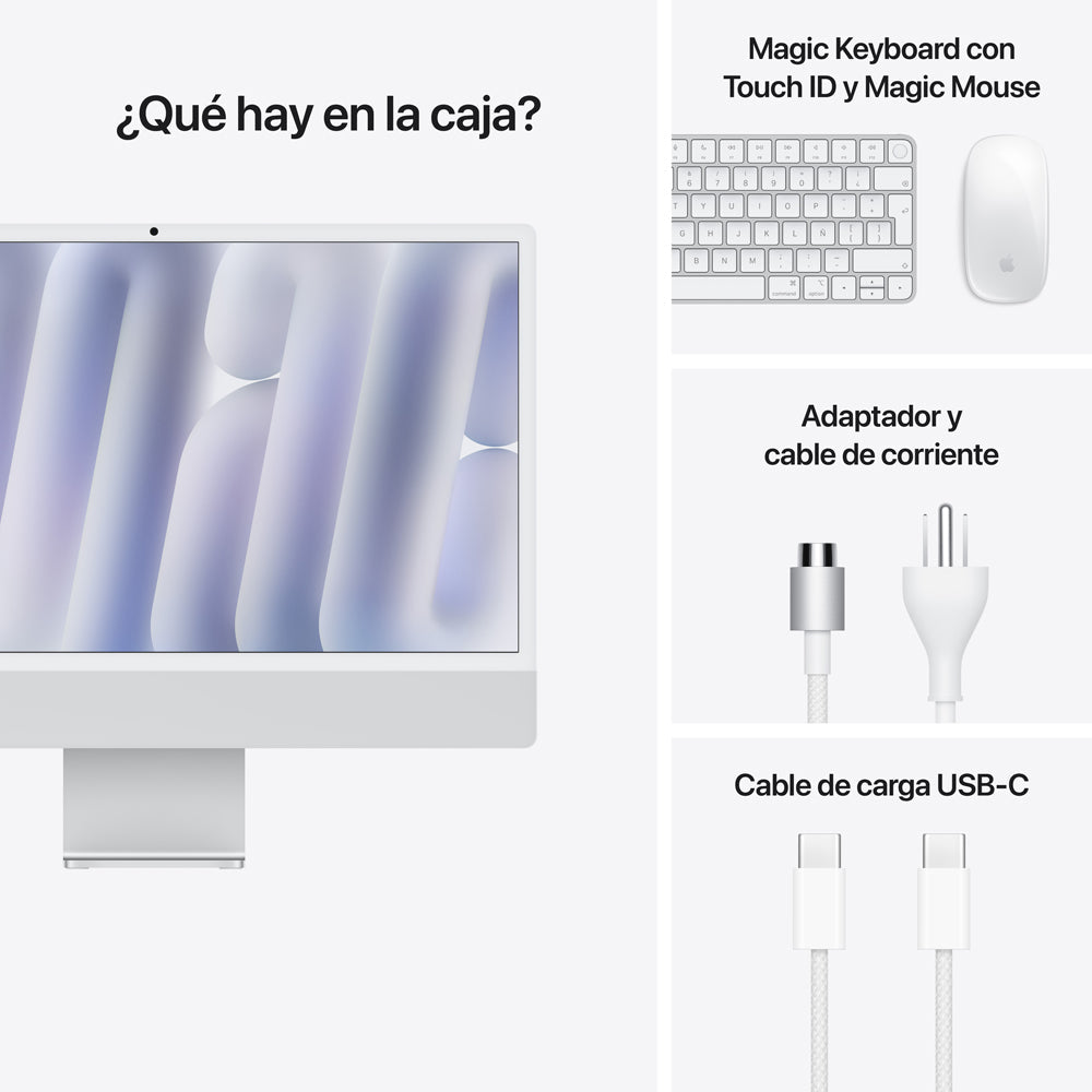 iMac | Apple M4 10 núcleos CPU y 10 núcleos GPU | 16GB RAM | 512GB SSD | 24&quot; | macOS