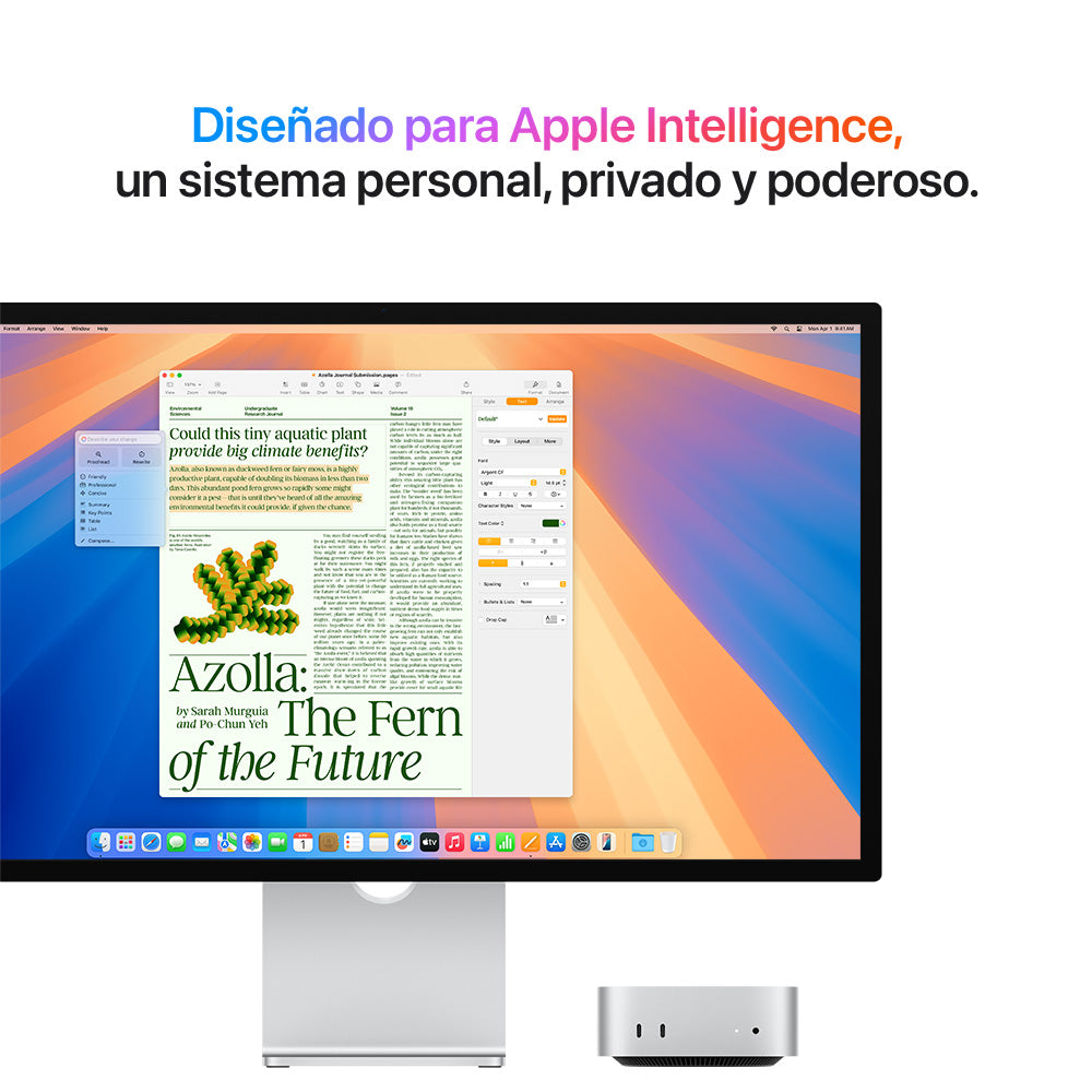 Mac Mini | Apple M4 10 núcleos CPU y 10 núcleos GPU | 24GB RAM | 512GB SSD | macOS