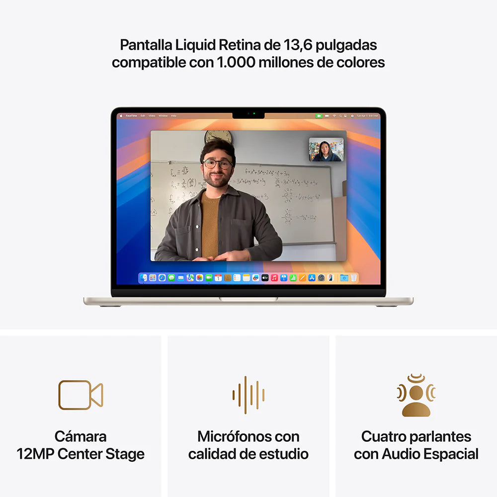 MacBook Air | Apple M5 10 núcleos CPU | 16GB RAM | 1TB SSD | 13" | macOS