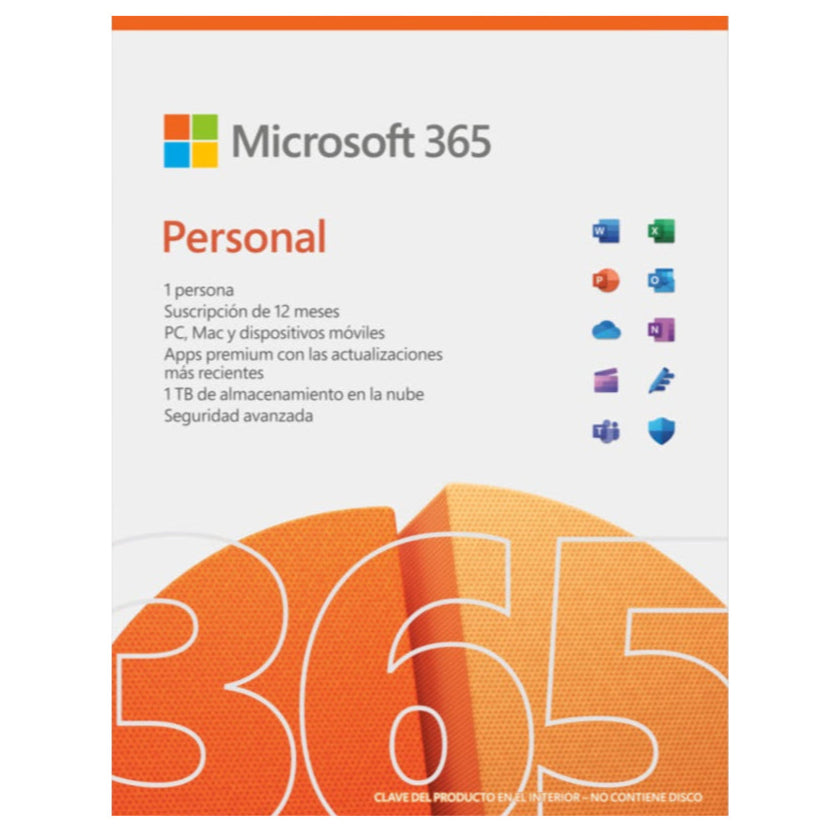 Microsoft 365 Personal | 12 meses | 1 usuario