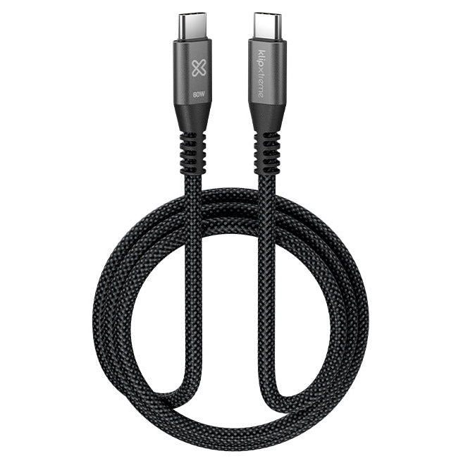 Cable USB Klip Xtreme KAC-250-3FT | USB-C a USB-C | 1.0m | Trenzado