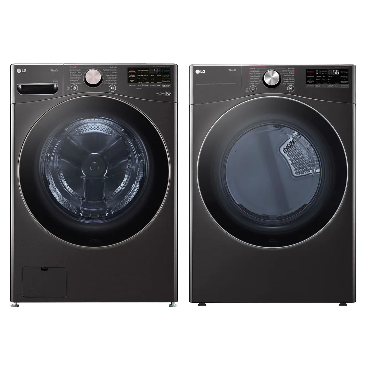 Kit LG Lavadora WM25BV2S6BR + Secadora DF50BV2BR