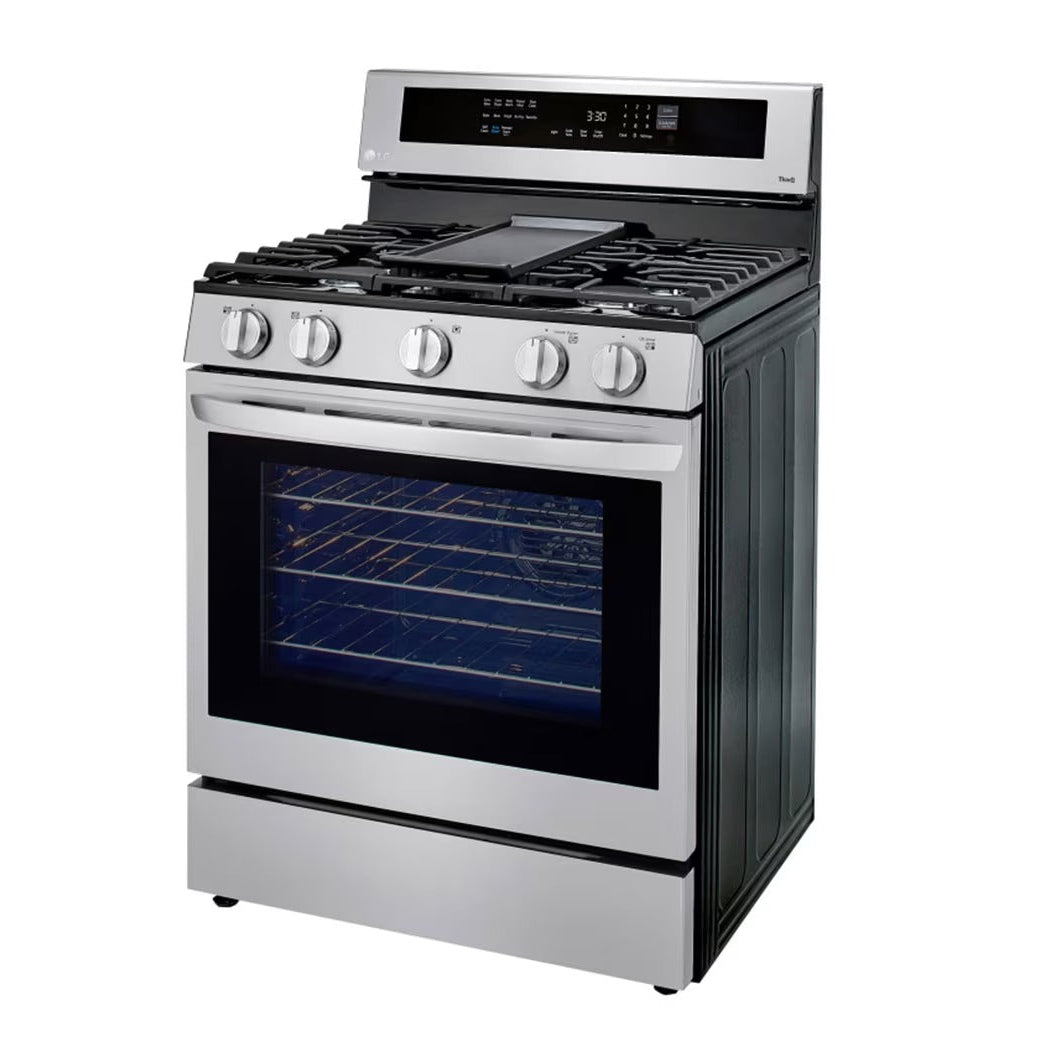 Estufa a Gas LG InstaView LRGL5825F | 30" | 5 Quemadores | Acero Inoxidable