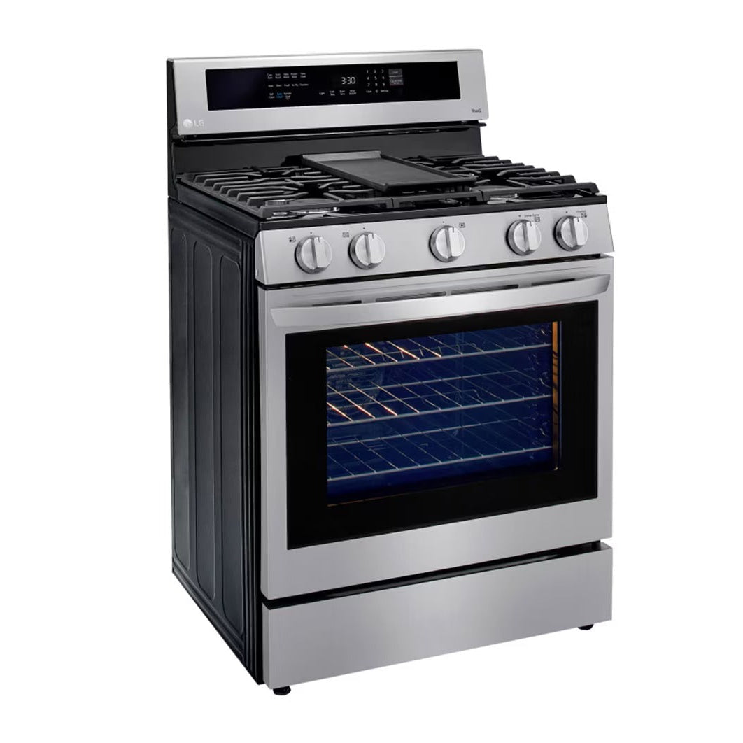 Estufa a Gas LG InstaView LRGL5825F | 30" | 5 Quemadores | Acero Inoxidable
