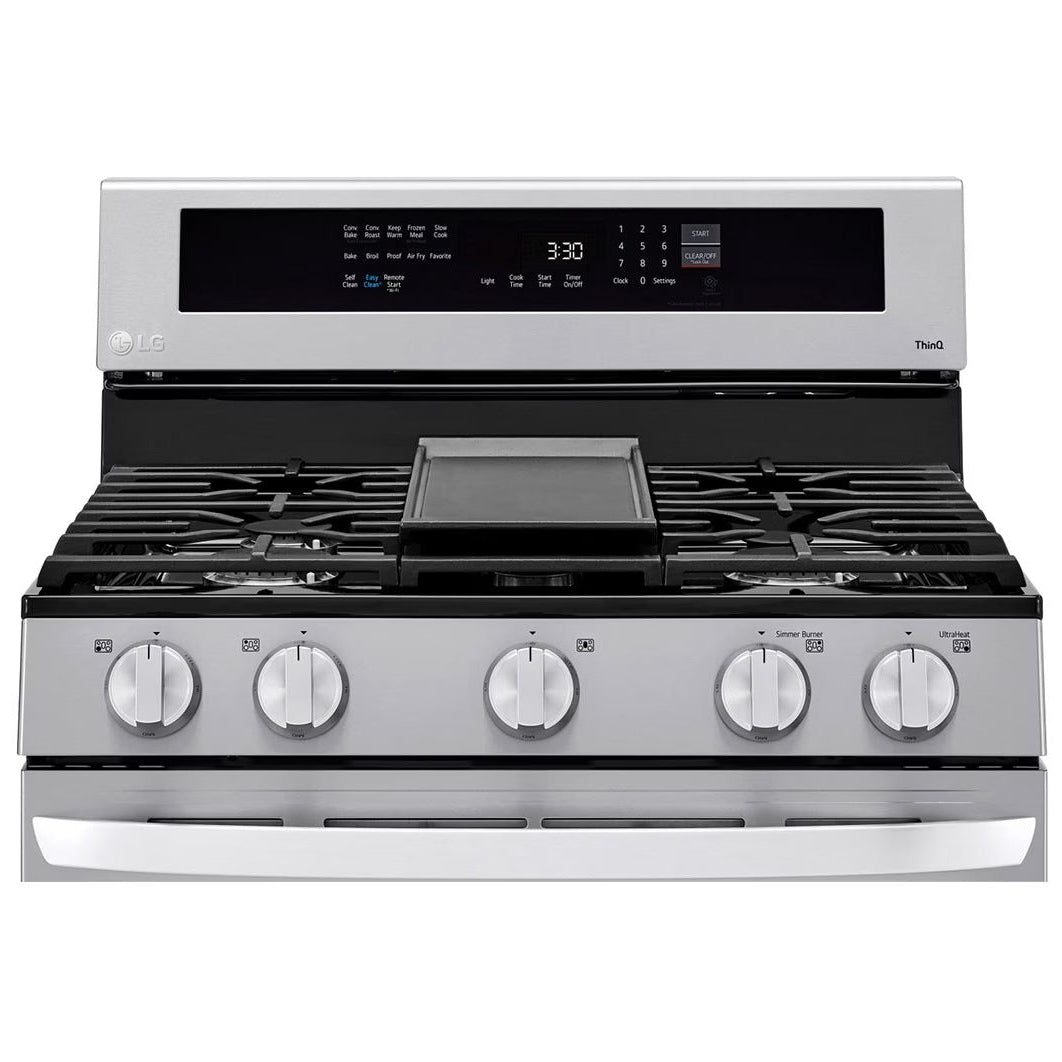 Estufa a Gas LG InstaView LRGL5825F | 30" | 5 Quemadores | Acero Inoxidable