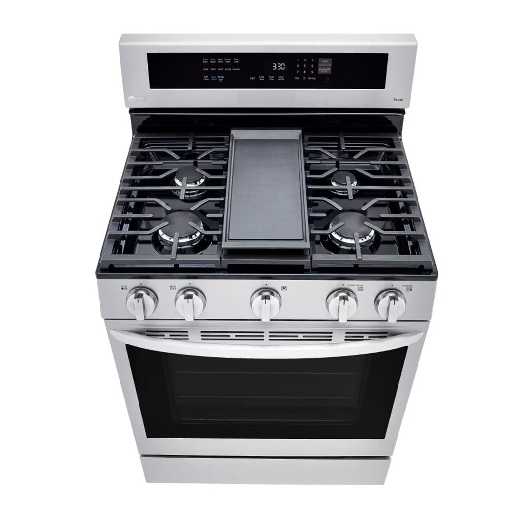 Estufa a Gas LG InstaView LRGL5825F | 30" | 5 Quemadores | Acero Inoxidable