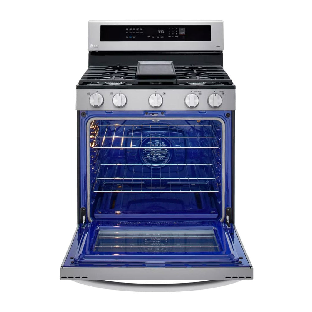 Estufa a Gas LG InstaView LRGL5825F | 30" | 5 Quemadores | Acero Inoxidable