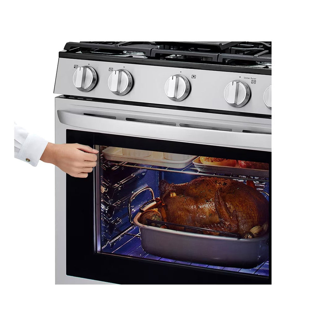Estufa a Gas LG InstaView LRGL5825F | 30" | 5 Quemadores | Acero Inoxidable