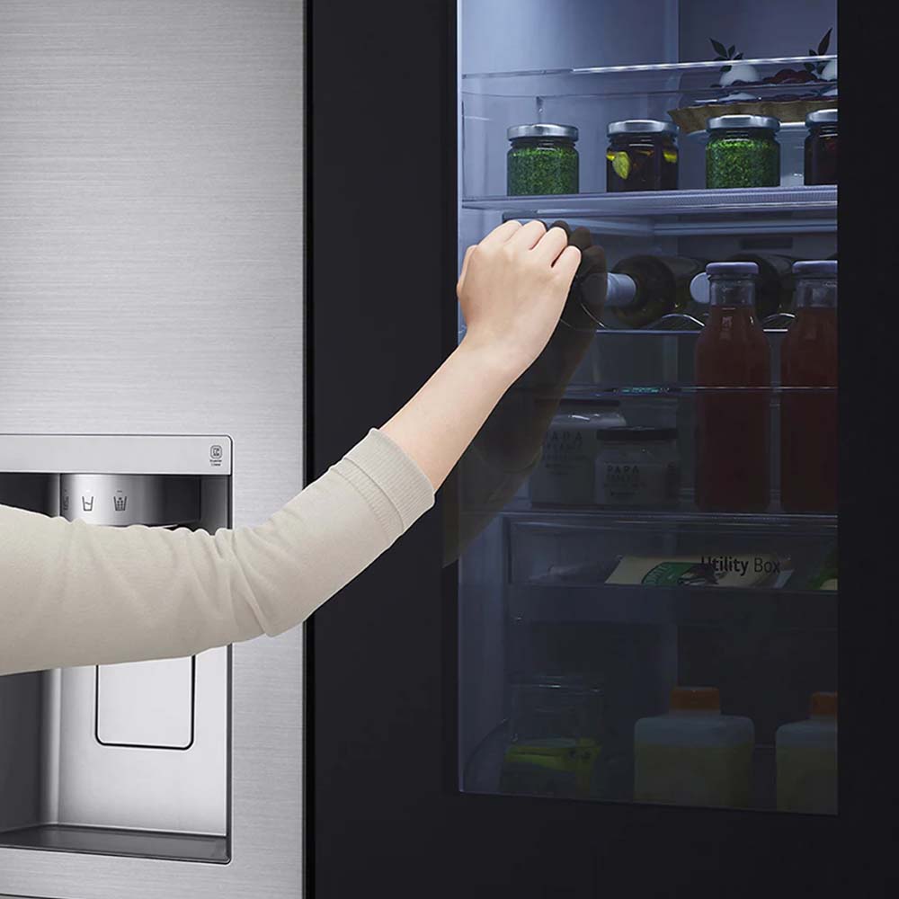 Refrigeradora LG LS66SXNC | 22 pies cúbicos | InstaView | Side by Side | Dispensador | Color Plateado