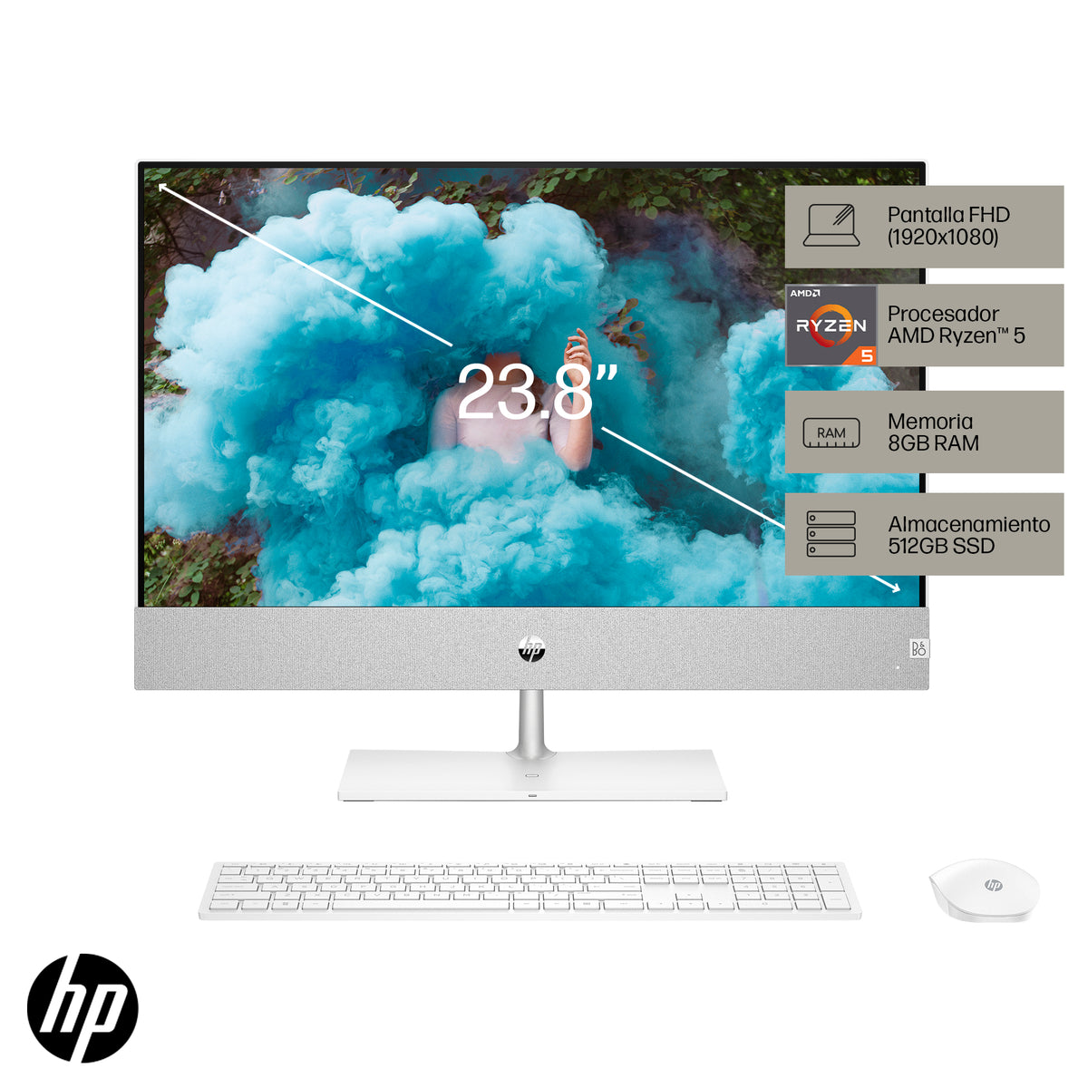 Laptop PAVILION 24-CA0013LA AMD RYZEN 5-5500U 8 GB RAM 512GB SSD 24 Windows Color Blanco Multimax Panama Computadoras Portatiles Laptops Dell Lenovo Apple ASUS MSI Huawei PSN0111324